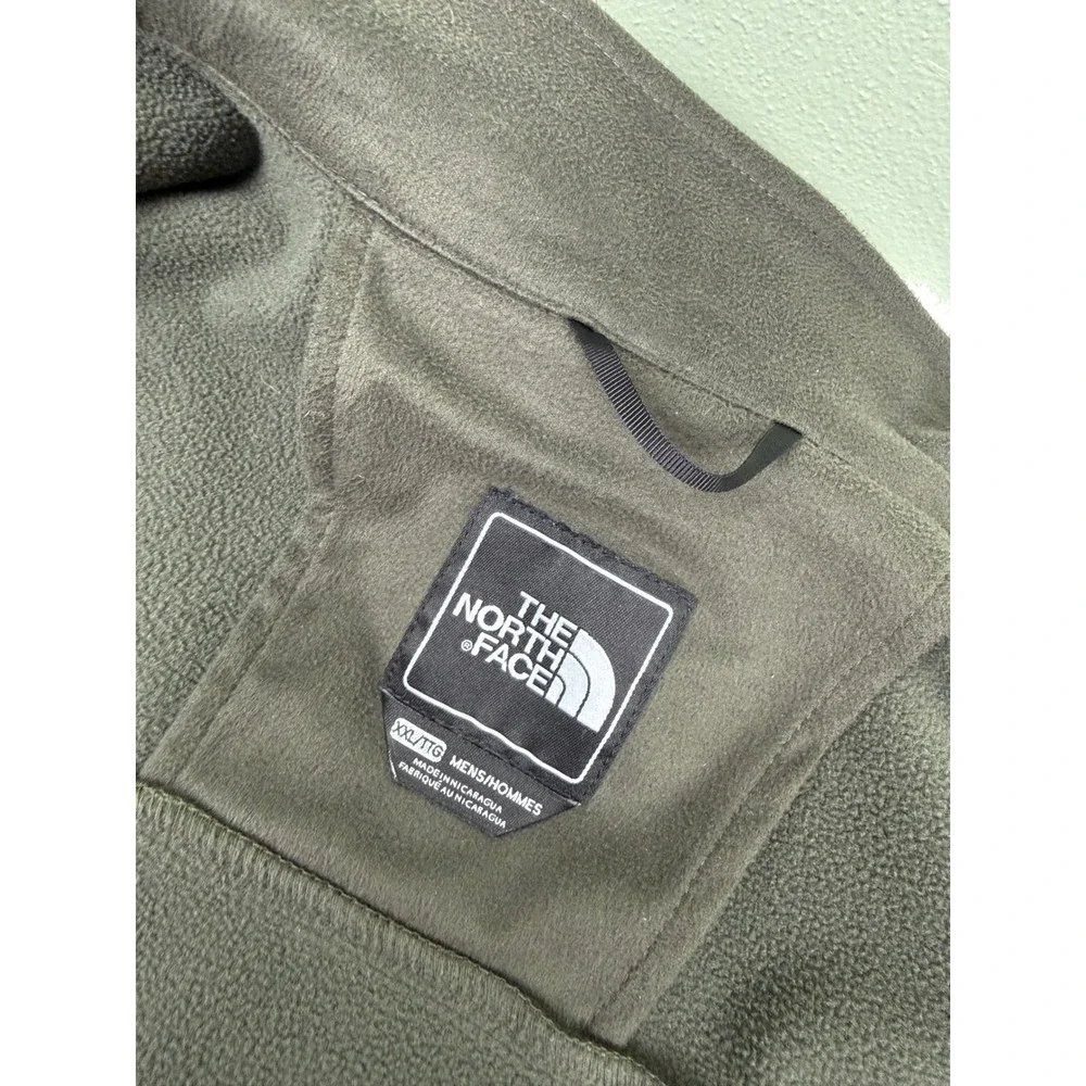 The North Face Mens XXL Green Apex Bionic Softshell Fleece Lined Jacket Full Zip